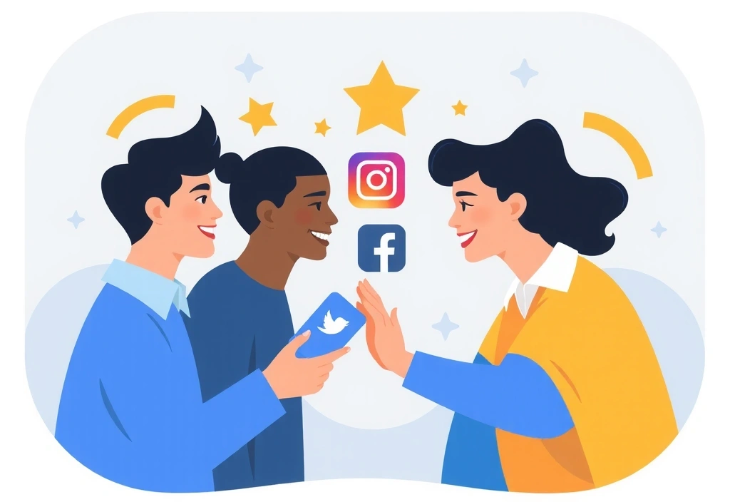 Social media engagement with people interacting online