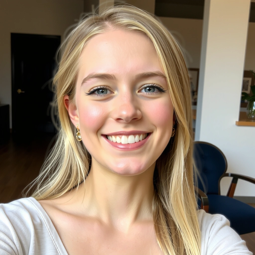 Client Emily R. with a radiant smile